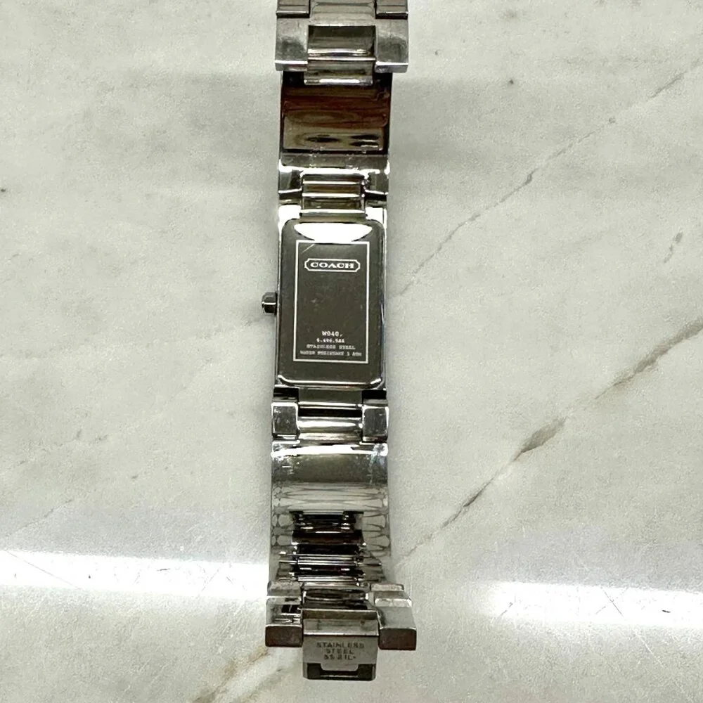 Coach Stainless Steel Watch Light Blue Mother of Pearl